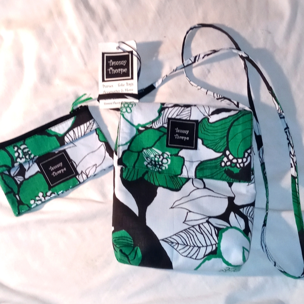Handmade Crossbody bag & card/makeup bag